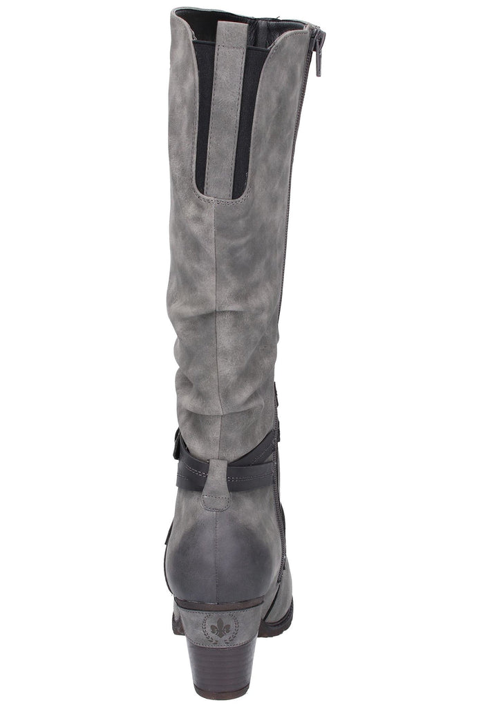 Rieker Stiefel Lederimitat Grau - surf4shoes
