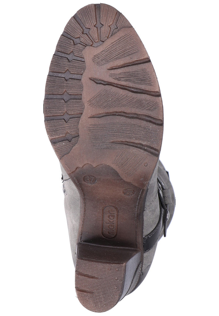 Rieker Stiefel Lederimitat Grau - surf4shoes