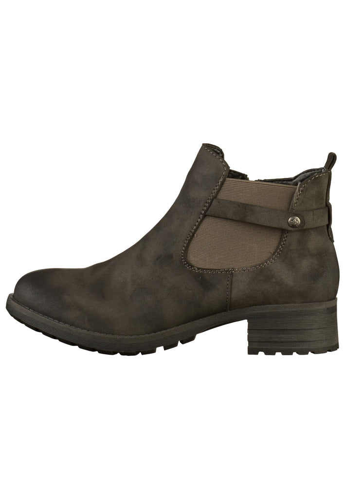 Rieker Stiefelette Lederimitat Grau - surf4shoes