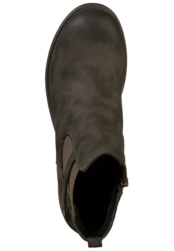 Rieker Stiefelette Lederimitat Grau - surf4shoes