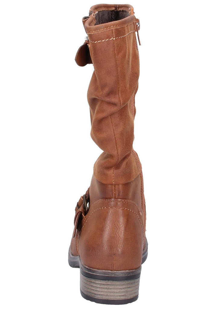 Rieker Stiefel Lederimitat Braun - surf4shoes