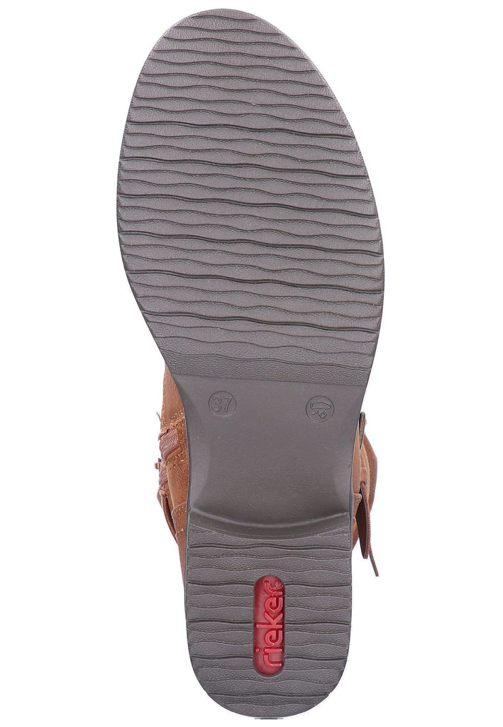 Rieker Stiefel Lederimitat Braun - surf4shoes
