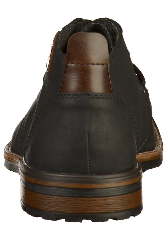 Rieker Halbschuhe Lederimitat Schwarz - surf4shoes