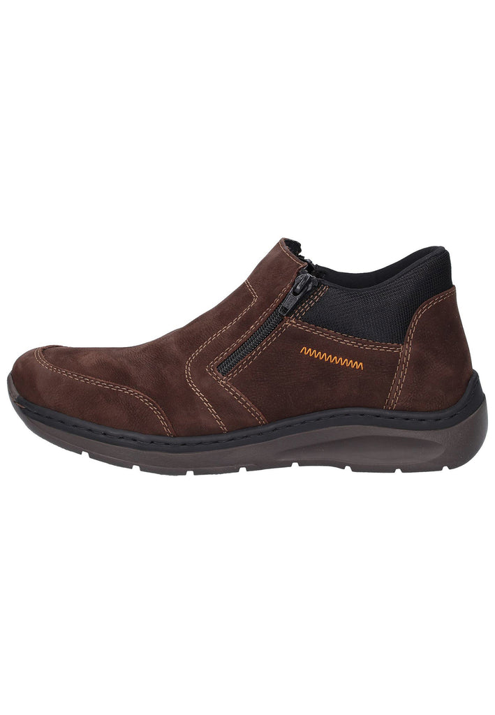 Rieker Slipper Leder Dunkelbraun - surf4shoes