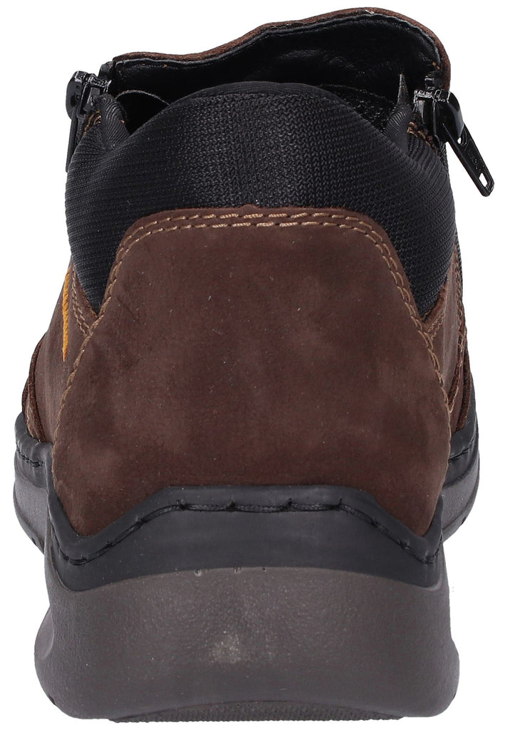 Rieker Slipper Leder Dunkelbraun - surf4shoes