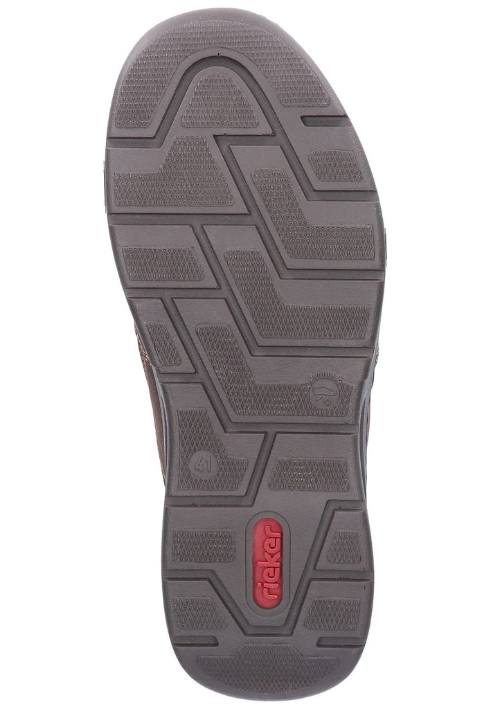Rieker Slipper Leder Dunkelbraun - surf4shoes