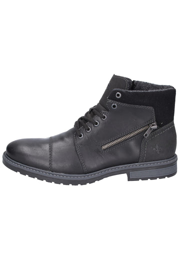 Rieker Stiefelette Leder Schwarz - surf4shoes