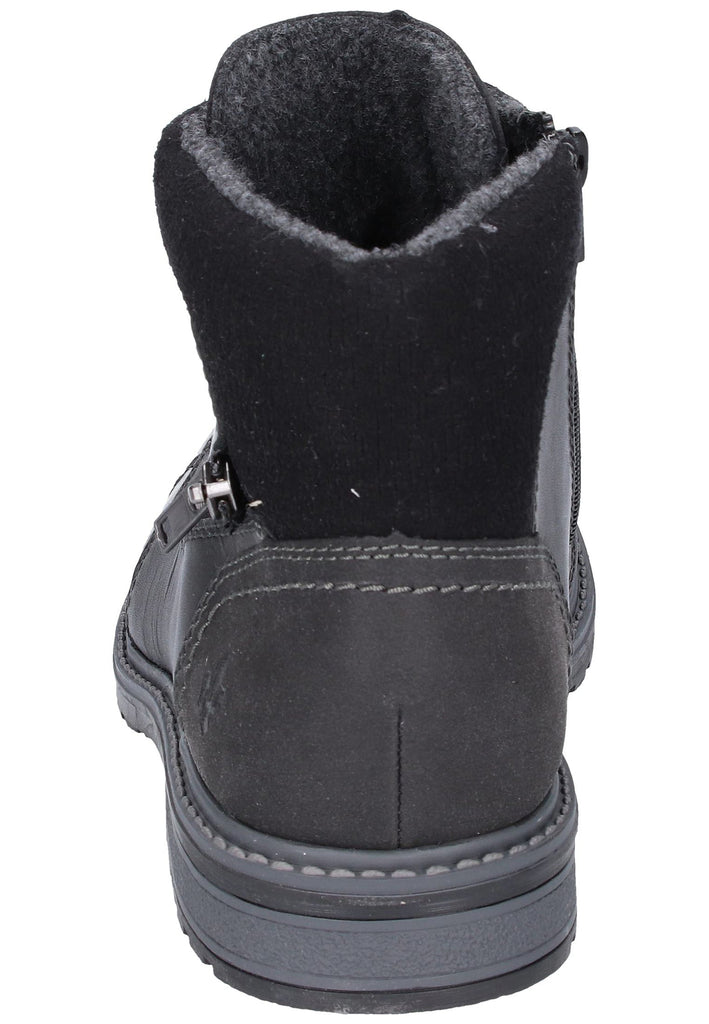 Rieker Stiefelette Leder Schwarz - surf4shoes