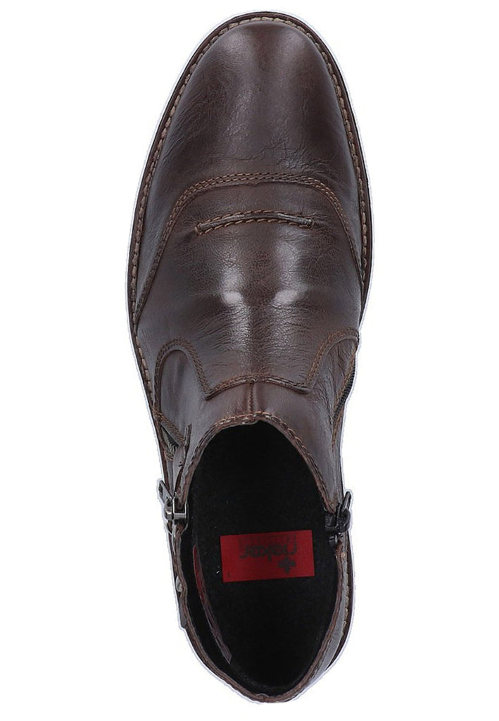 Rieker Stiefelette Leder Braun - surf4shoes