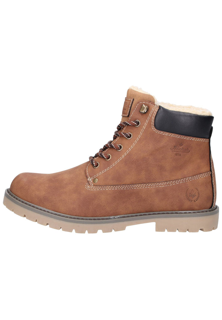 Rieker Stiefelette Lederimitat Braun - surf4shoes