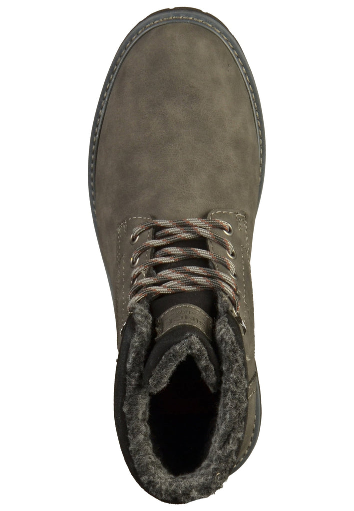 Rieker Stiefelette Lederimitat Grau - surf4shoes