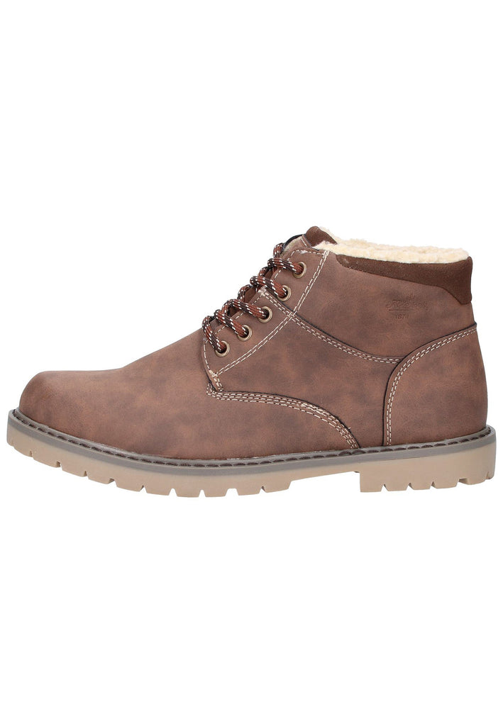 Rieker Stiefelette Lederimitat Braun - surf4shoes