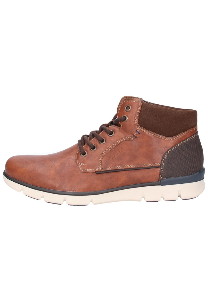 Rieker Stiefelette Lederimitat Braun - surf4shoes
