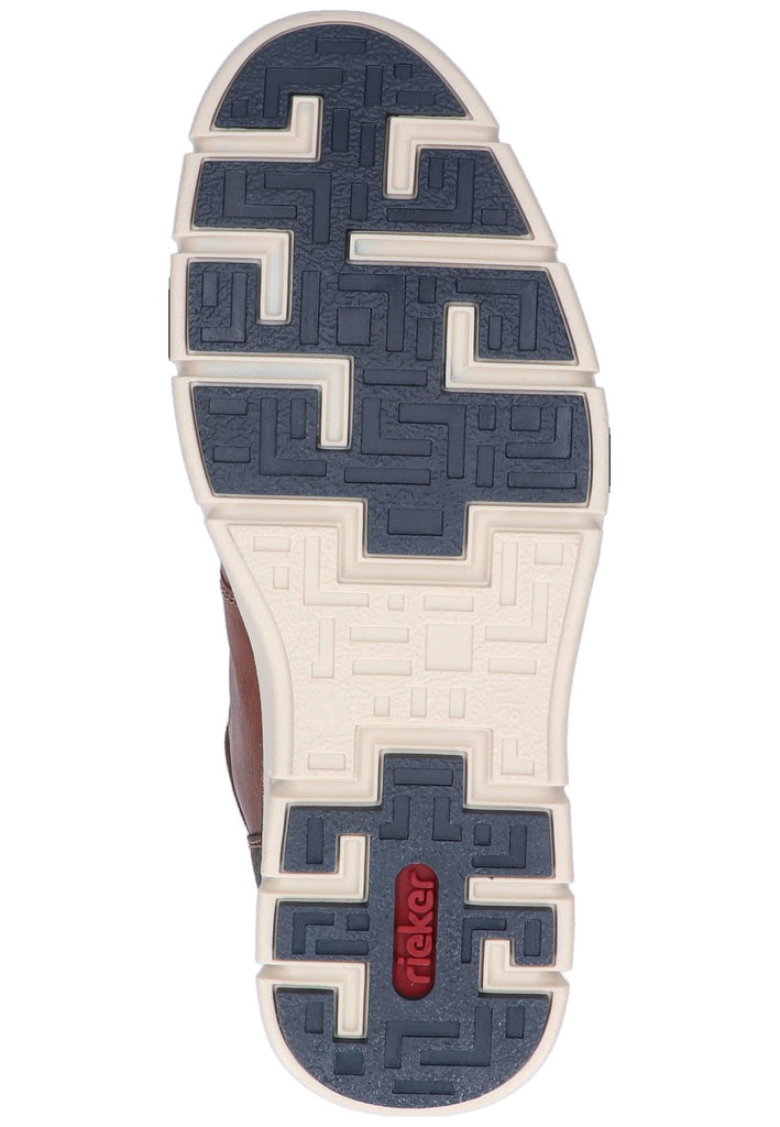 Rieker Stiefelette Lederimitat Braun - surf4shoes