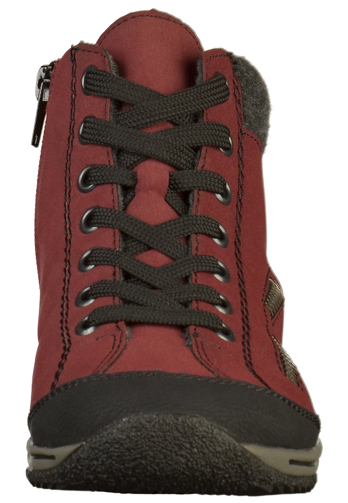 Rieker Sneaker Lederimitat Rot - surf4shoes