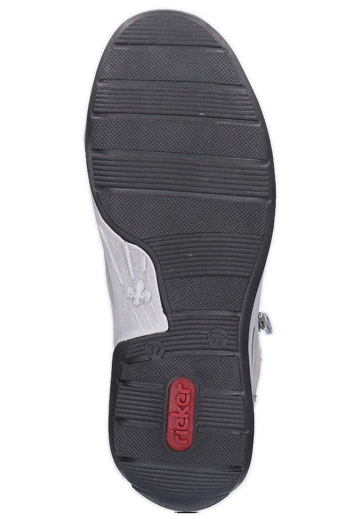 Rieker Halbschuhe Lederimitat Grau - surf4shoes