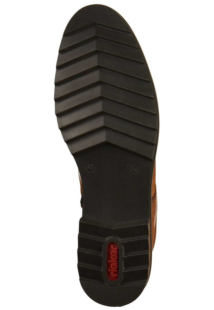 Rieker Stiefelette Lederimitat Braun - surf4shoes
