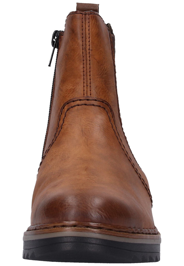 Rieker Stiefelette Lederimitat Braun - surf4shoes
