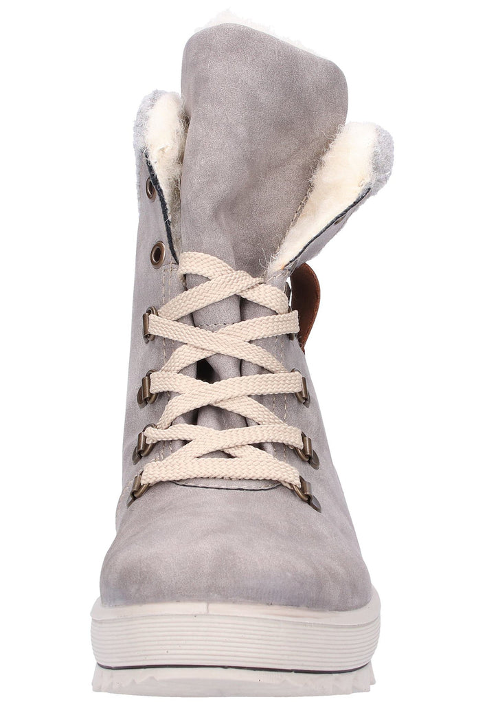 Rieker Stiefelette Lederimitat Grau - surf4shoes