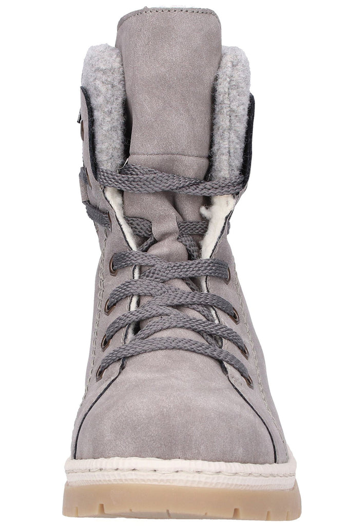 Rieker Stiefelette Lederimitat Grau - surf4shoes