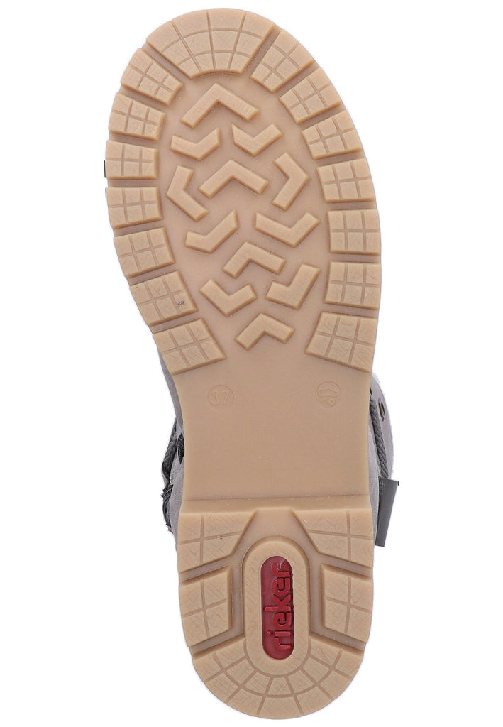 Rieker Stiefelette Lederimitat Grau - surf4shoes
