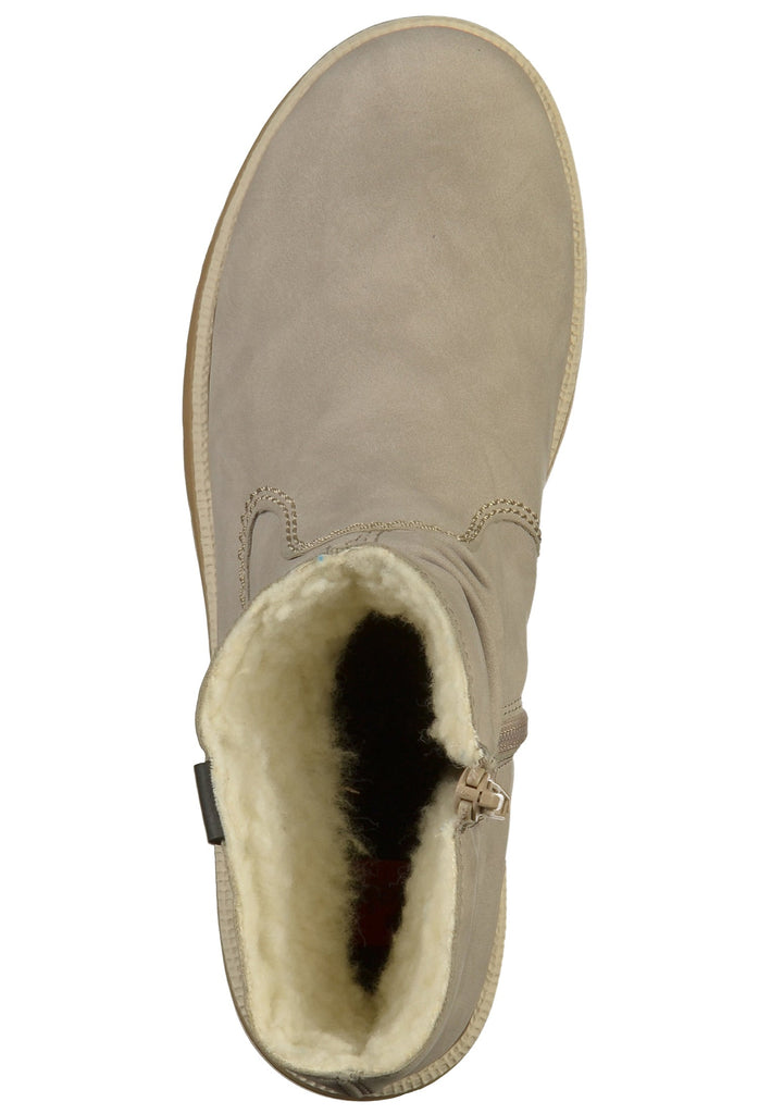 Rieker Stiefelette Lederimitat Grau - surf4shoes