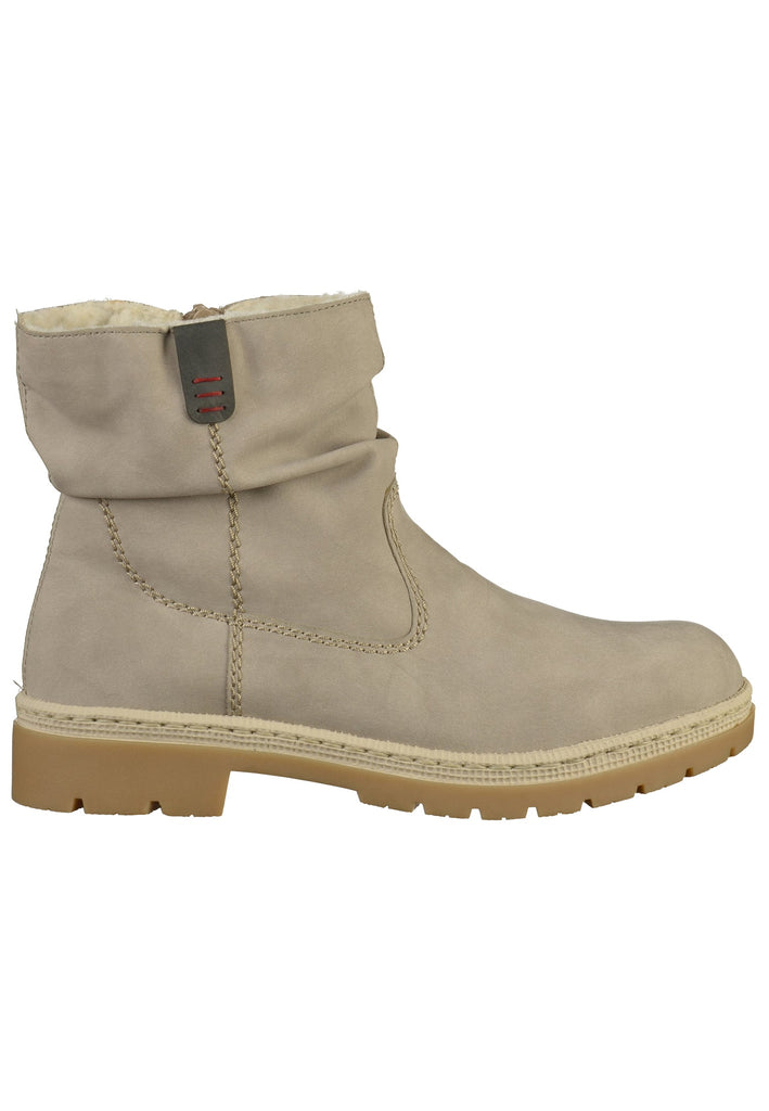 Rieker Stiefelette Lederimitat Grau - surf4shoes