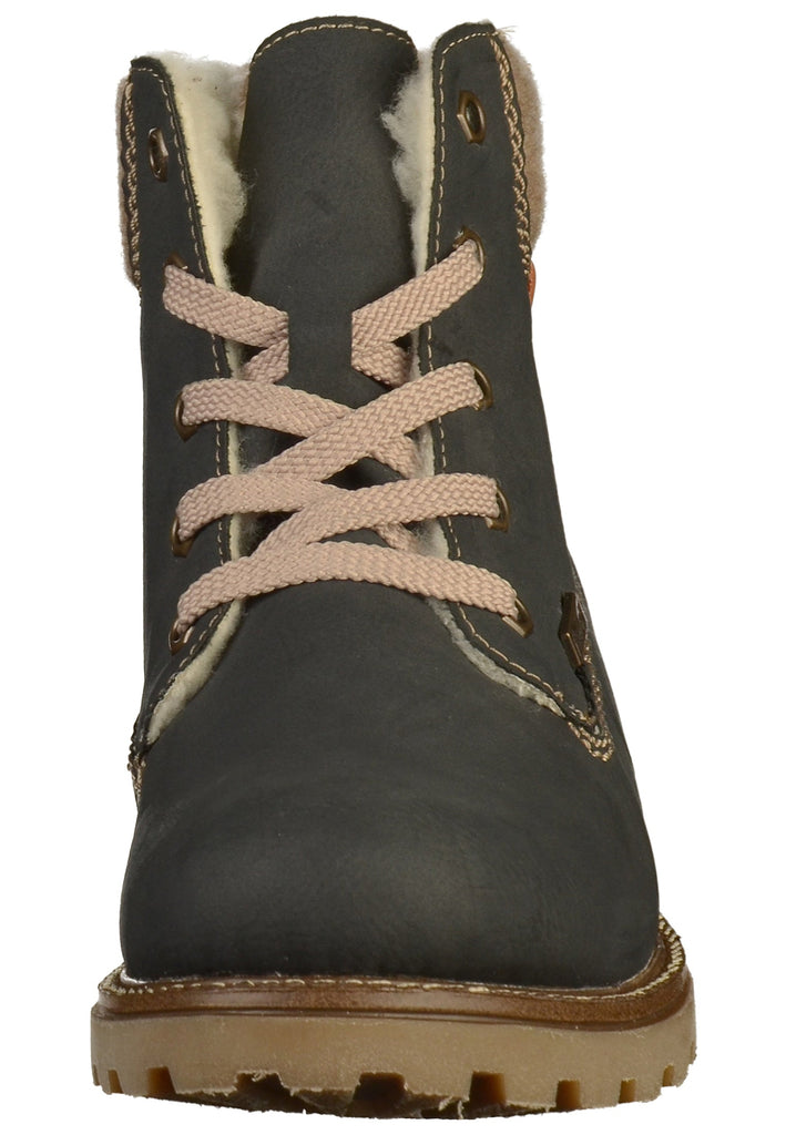 Rieker Stiefelette Lederimitat Blau - surf4shoes