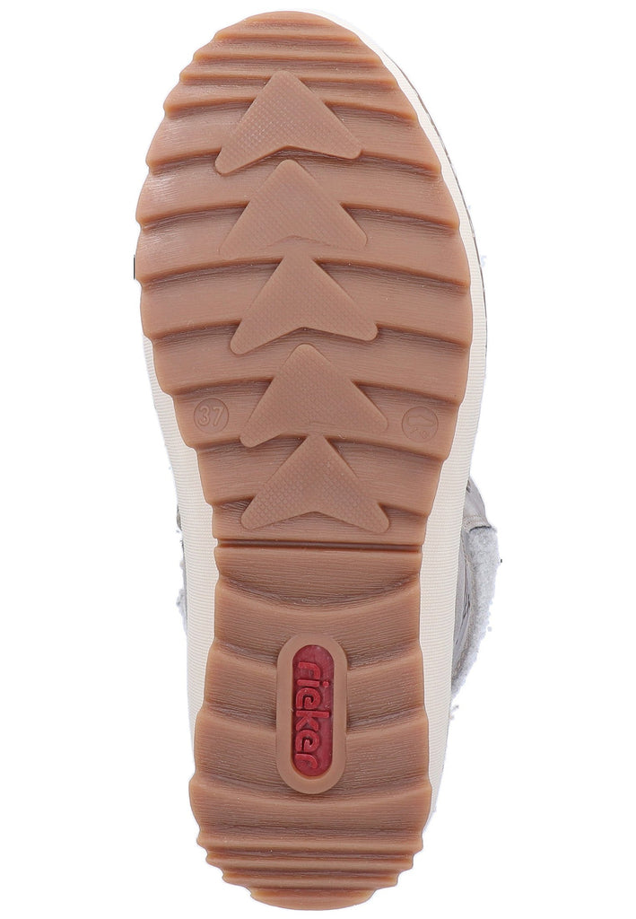 Rieker Stiefelette Lederimitat Grau - surf4shoes