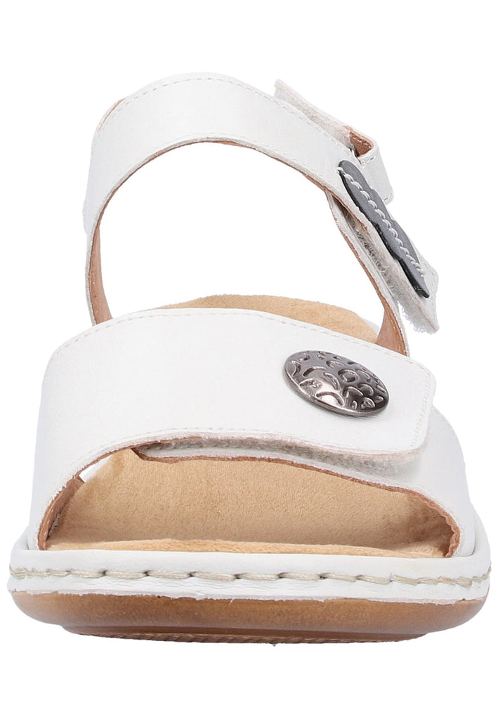 Rieker Sandalen Glattleder Weiß - surf4shoes
