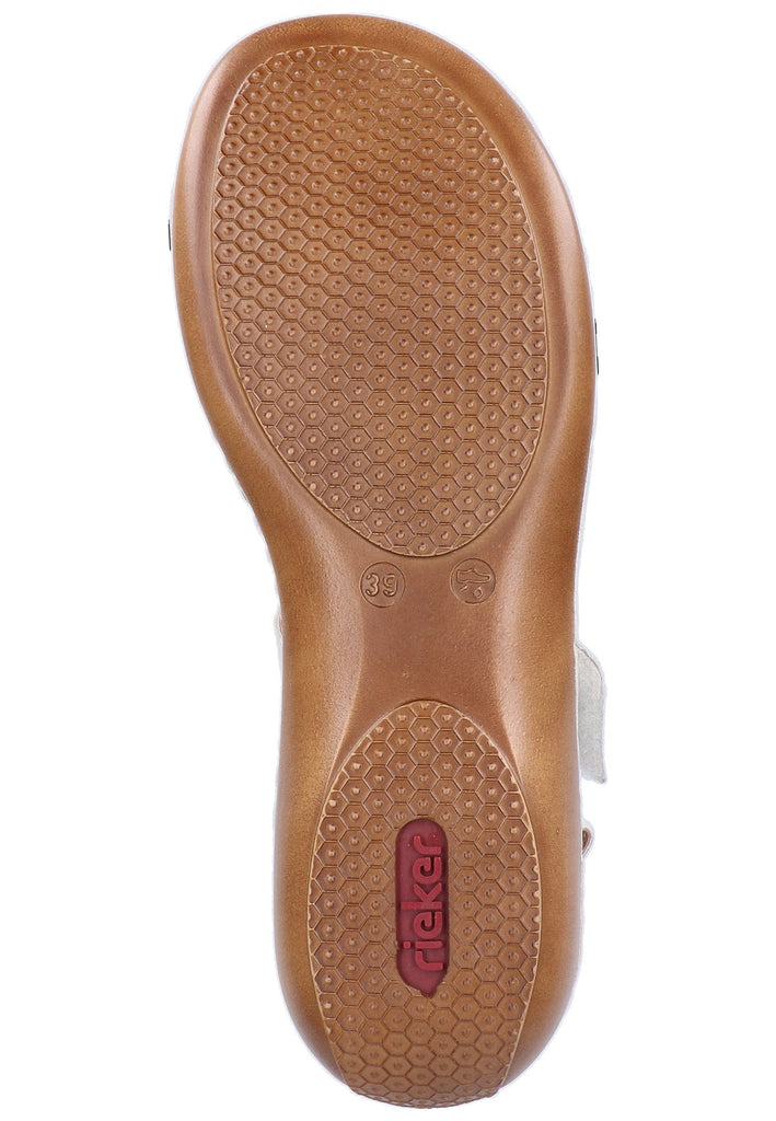 Rieker Sandalen Glattleder Weiß - surf4shoes