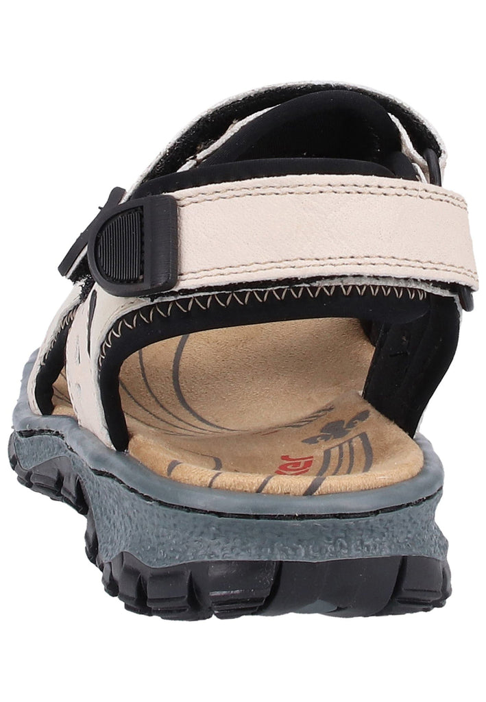 Rieker Wanderschuhe Leder Beige/Schwarz - surf4shoes