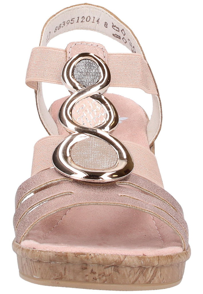 Rieker Sandalen Lederimitat Rose - surf4shoes