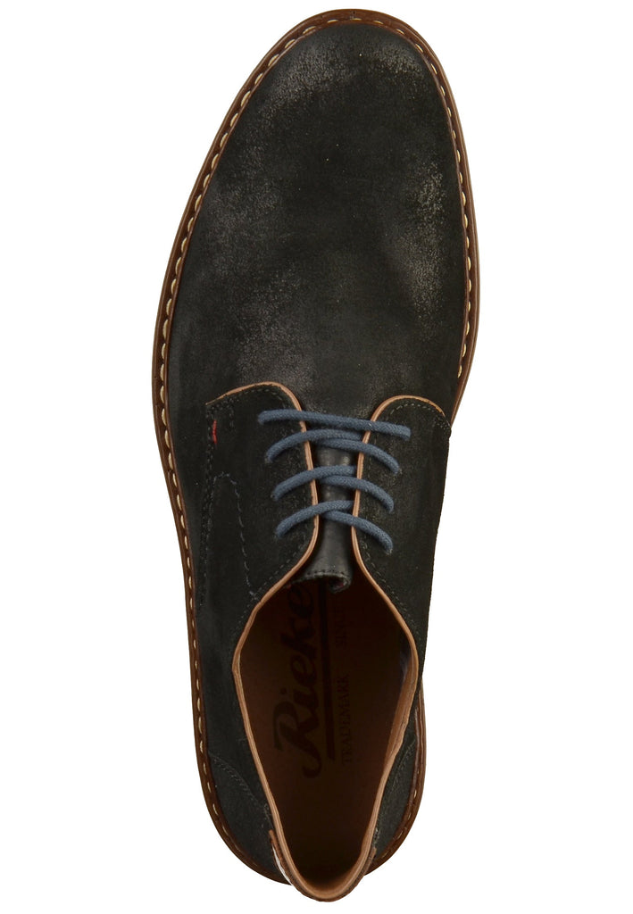 Rieker Halbschuhe Leder Schwarz - surf4shoes