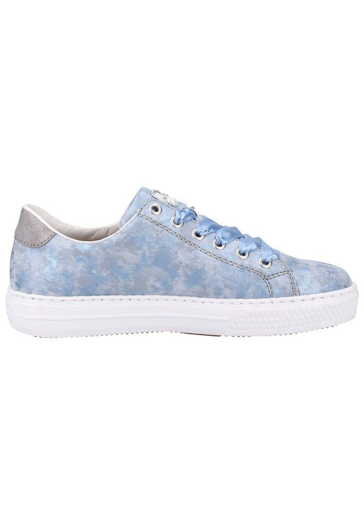 Rieker Sneaker Lederimitat Blau/Grau - surf4shoes