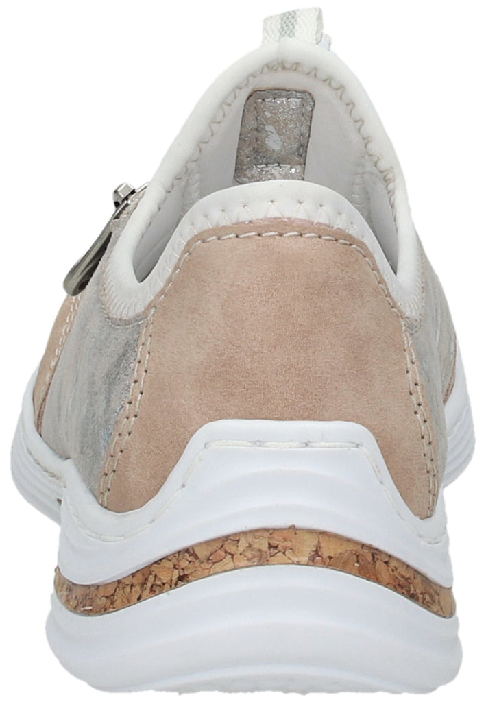 Rieker Halbschuhe Lederimitat Altrosa - surf4shoes