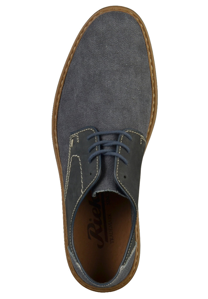 Rieker Halbschuhe Lederimitat/Textil Blau - surf4shoes