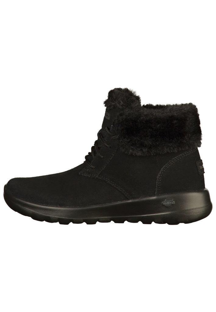 Skechers Stiefelette Leder Schwarz - surf4shoes