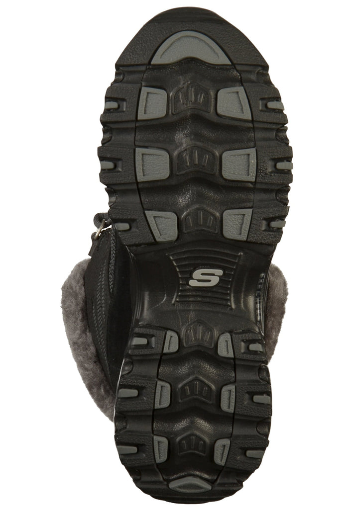 Skechers Stiefelette Lederimitat/Textil Schwarz - surf4shoes