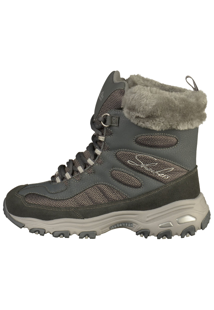 Skechers Stiefelette Lederimitat/Textil Grau - surf4shoes