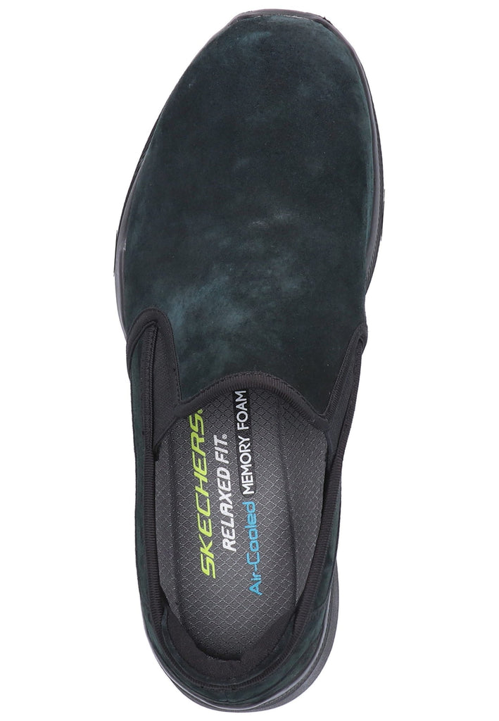 Skechers Slipper Leder Schwarz - surf4shoes
