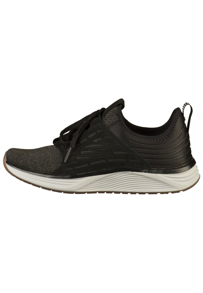 Skechers Sneaker Lederimitat/Textil Schwarz - surf4shoes