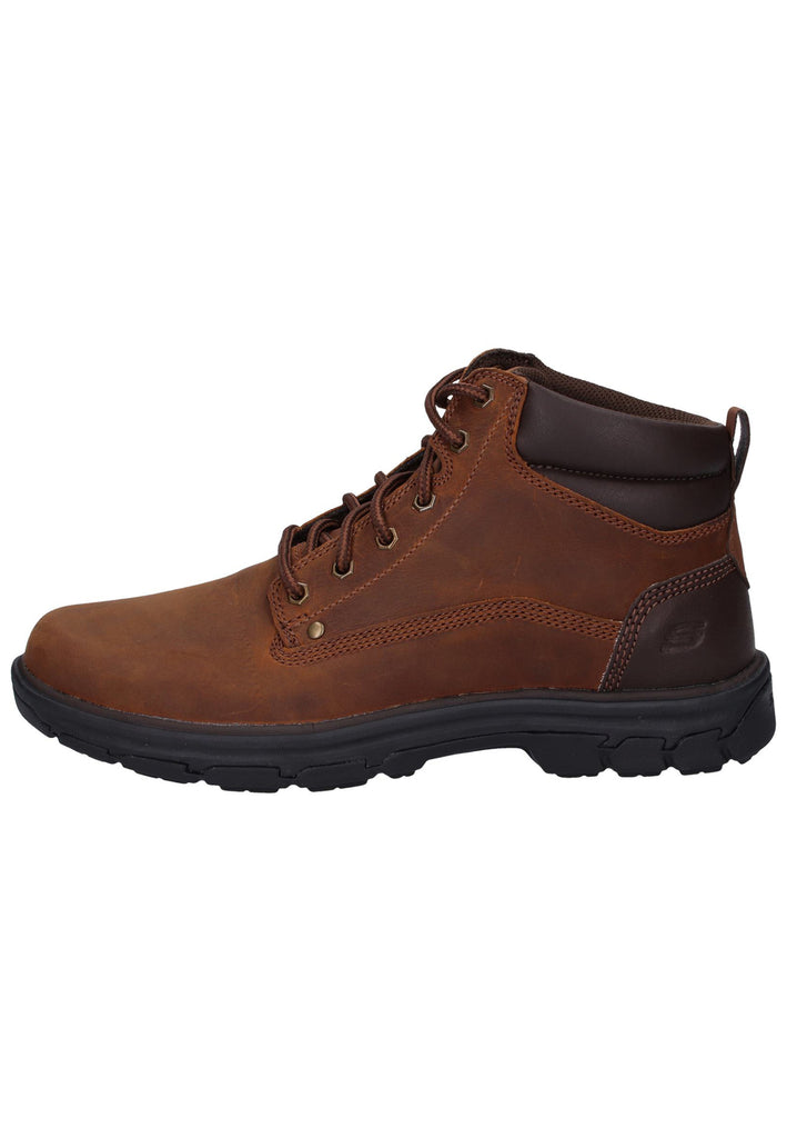 Skechers Stiefelette Leder/Textil Dunkelbraun - surf4shoes