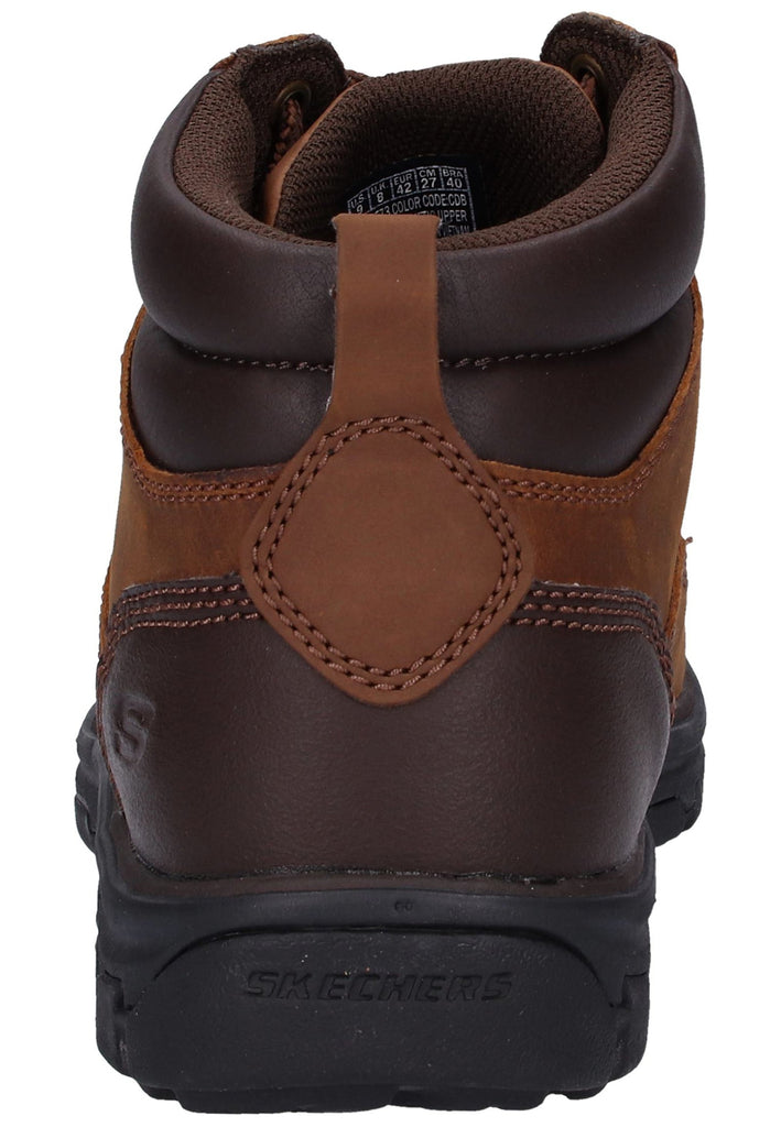 Skechers Stiefelette Leder/Textil Dunkelbraun - surf4shoes