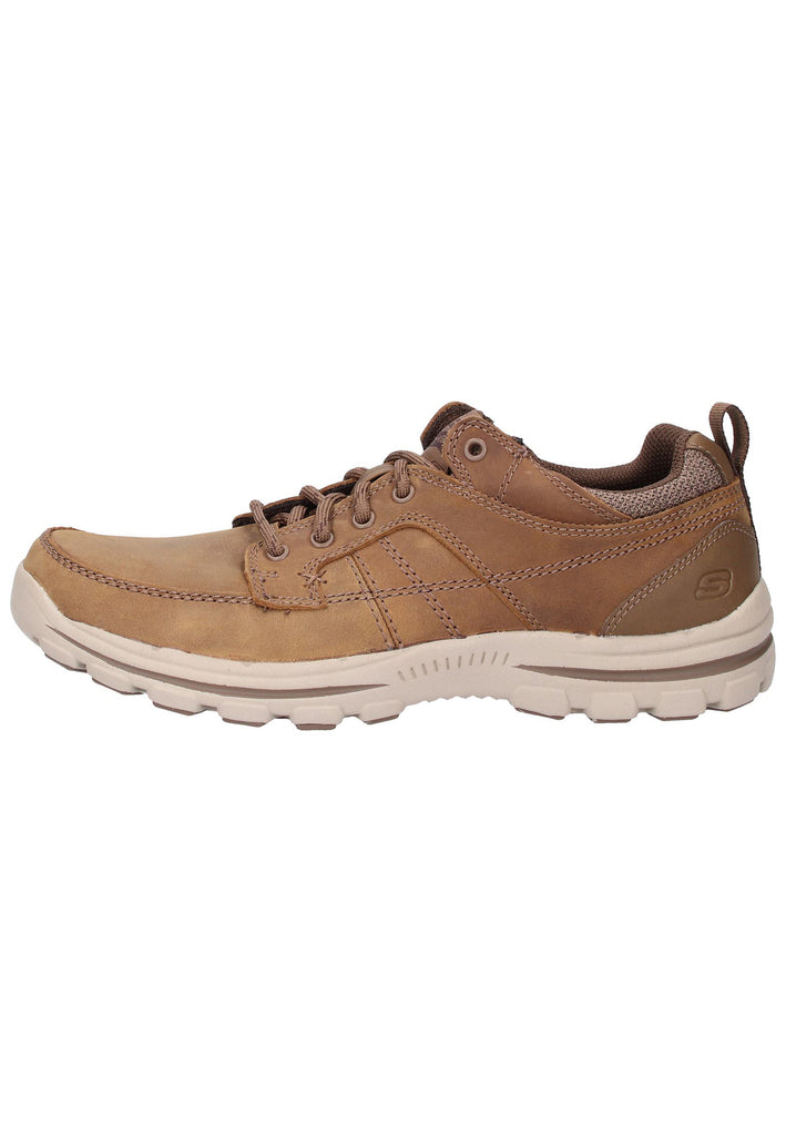 Skechers Sneaker Leder/Textil Braun - surf4shoes
