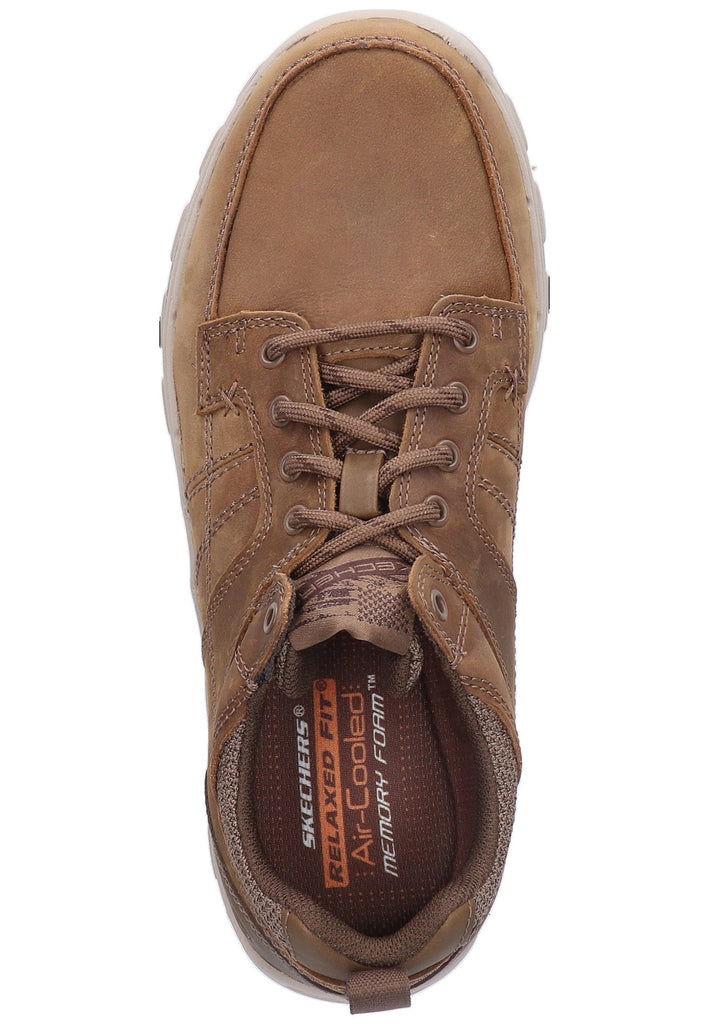 Skechers Sneaker Leder/Textil Braun - surf4shoes