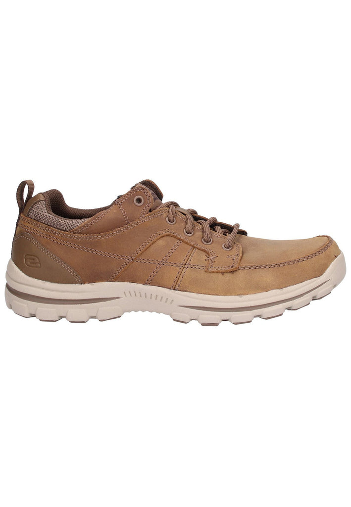 Skechers Sneaker Leder/Textil Braun - surf4shoes