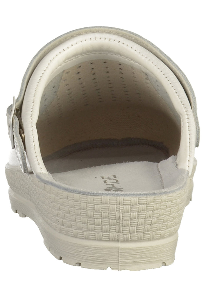 Rohde Clogs Leder Weiß - surf4shoes