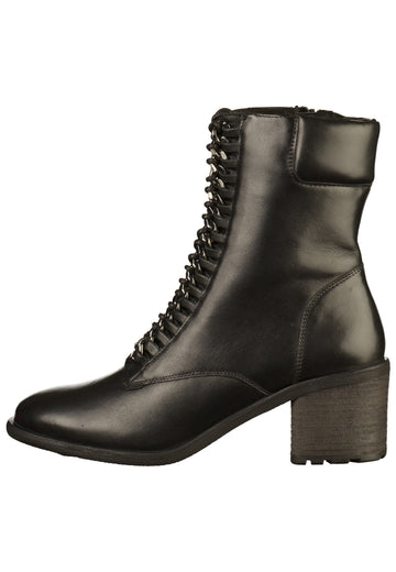 SPM Stiefelette Leder Schwarz - surf4shoes