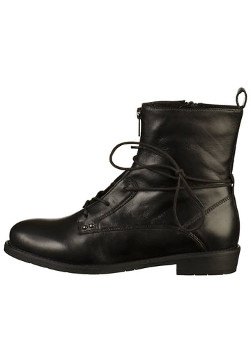 SPM Stiefelette Leder Schwarz - surf4shoes